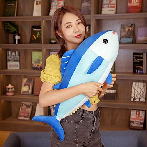3D Giant Bluefin Tuna Cushion Pillow Plush Pillowstuffed Animal Toy Pillow For Home Decoration Gifts, Plush Toy (25.5 Inches / 65 Cm) #TOP3