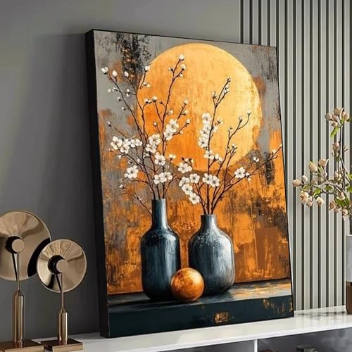 Élégante nature morte florale affiche moderne salon chic