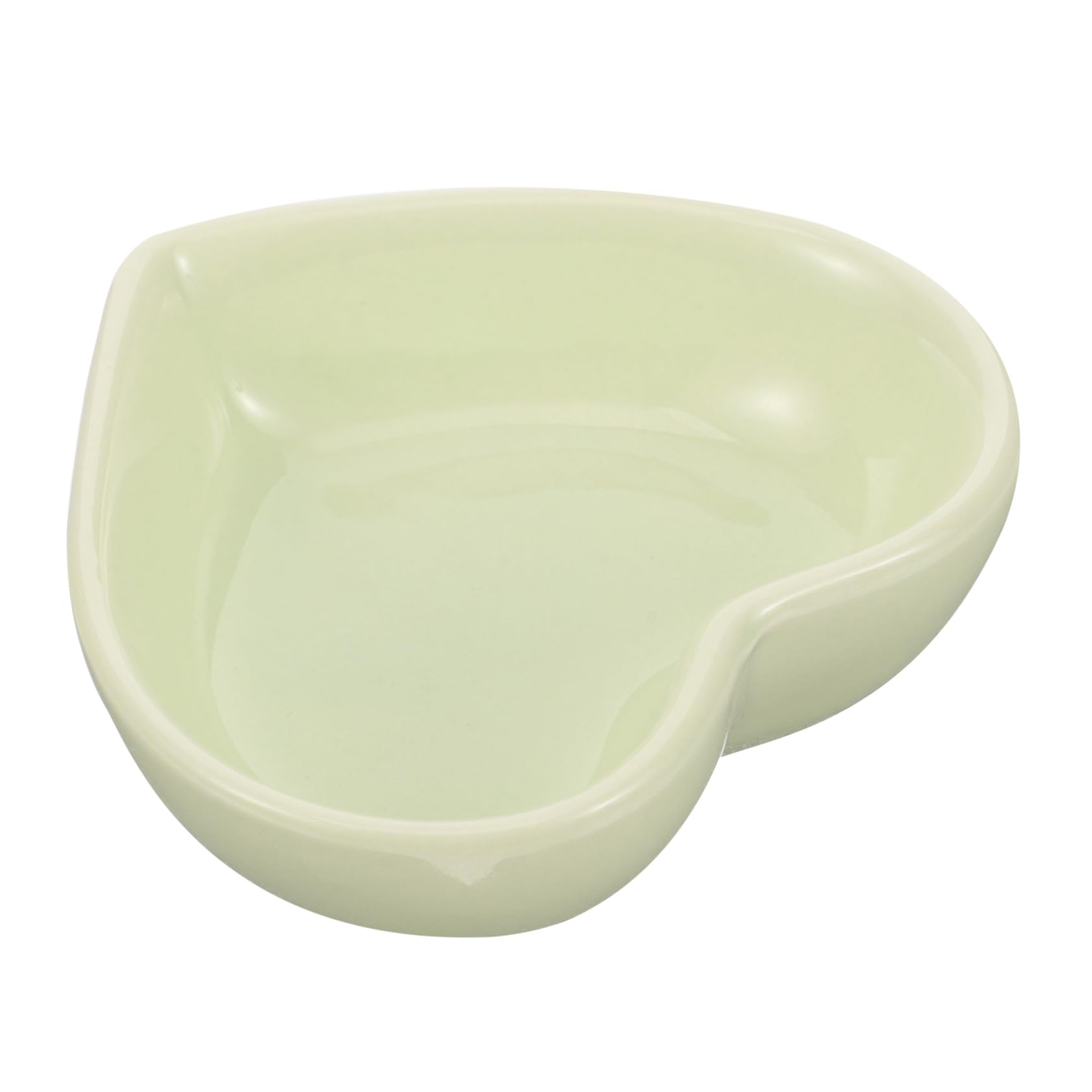 SUPVOX Heart Shaped Ceramic Pet Bowl for Hamsters Chinchillas and Animals Non Tip Design Compact for Food and Water Feeding Hamster Accessory for Daily