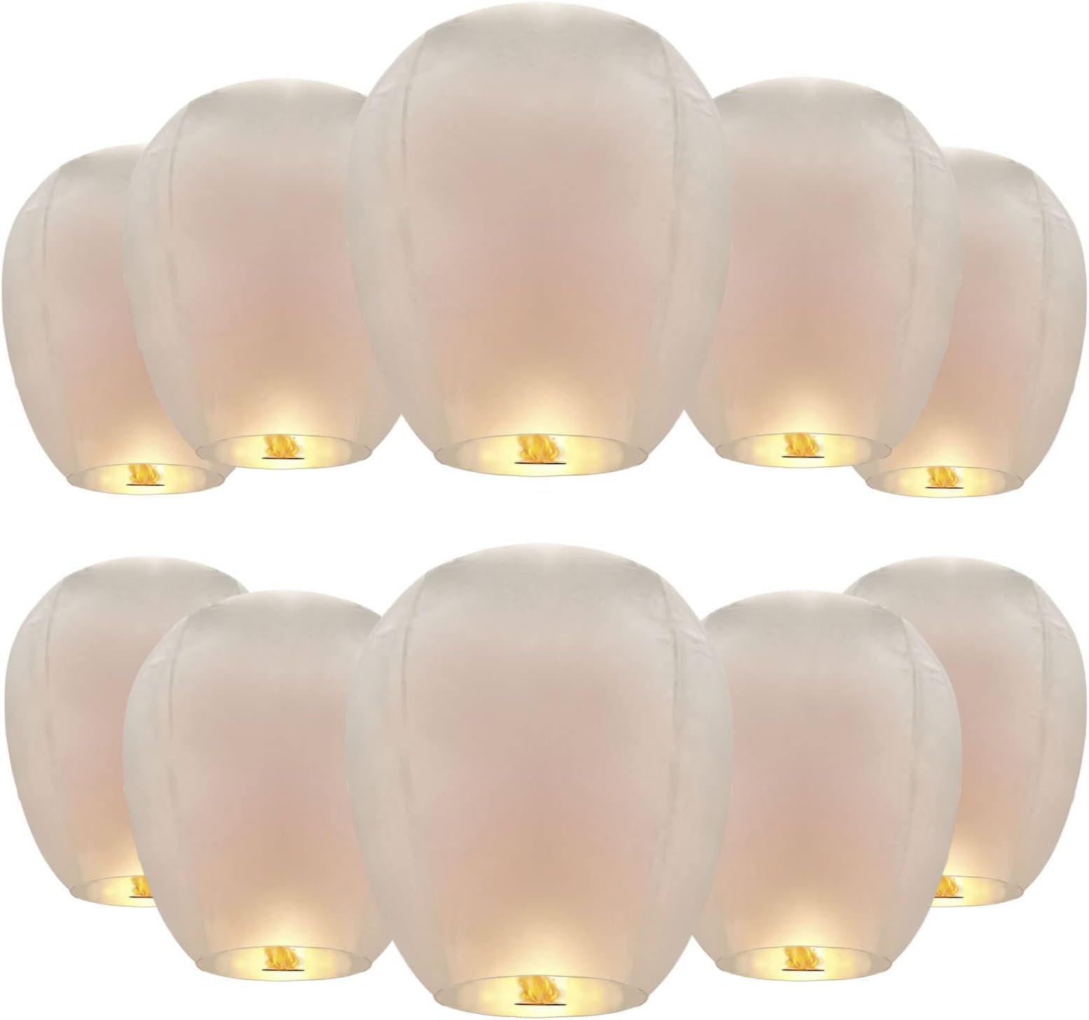 30 Pack Chinese Lanterns to Release in Memorial Events, Wishing Paper Lanterns for Party Supplies Anniversary Festival Birthday Celebrations