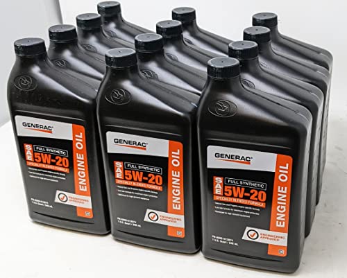 Aceite de motor sintético 5W-20 Generac 12 envases miniatura 1