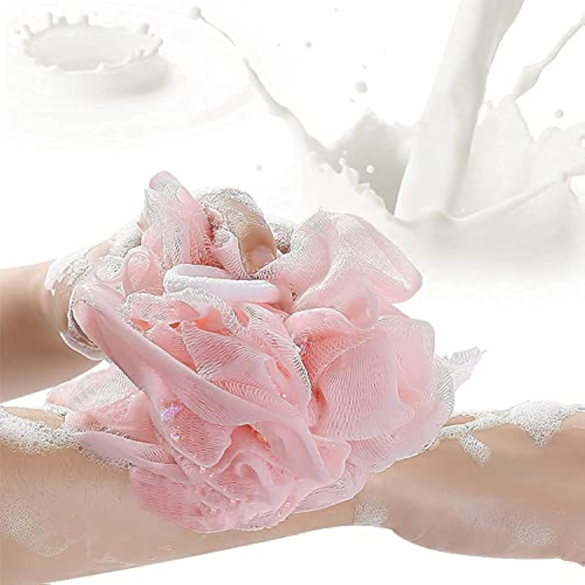 3 Pcs Bath Loofah Set with Exfoliating Gloves