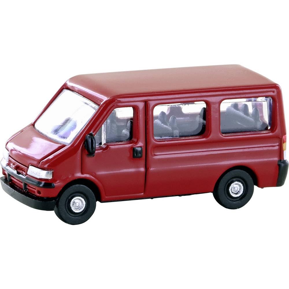 LEMKE Minis 81513163 - Fiat Ducato II Bus, Red, Track Width N