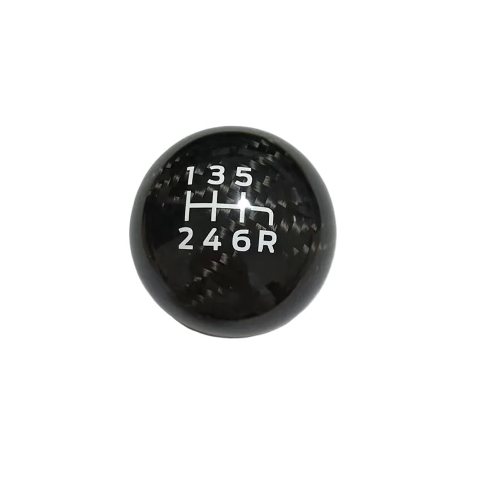 Wxssh One Color Car Manual Transmission 6Speed Racing Carbon Fiber Gear Shift Knob For Ford For Focus For Fiesta Rs St Car Gear Stick Knobs