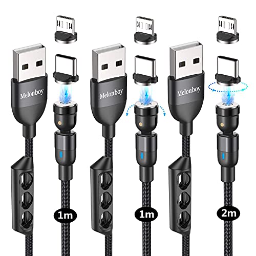 【片手充電】 便利 マグネット充電ケーブル黒2m1本 お好きな端子1個 マグネット 充電ケーブル 1.2m Type-C コネクタヘッド2個 BK