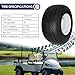 WEIZE 4 Pack 18X8.50-8 18/8.5-8 Golf Cart Tires with Wheel Assembly, 4 Lug 4