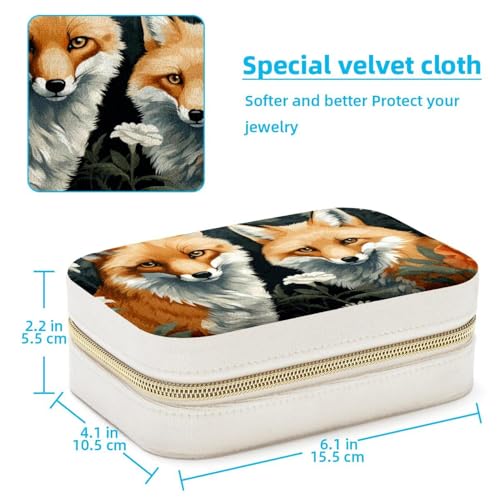 Boîte à bijoux de voyage portable Spring Fox K pour rangement de bagues