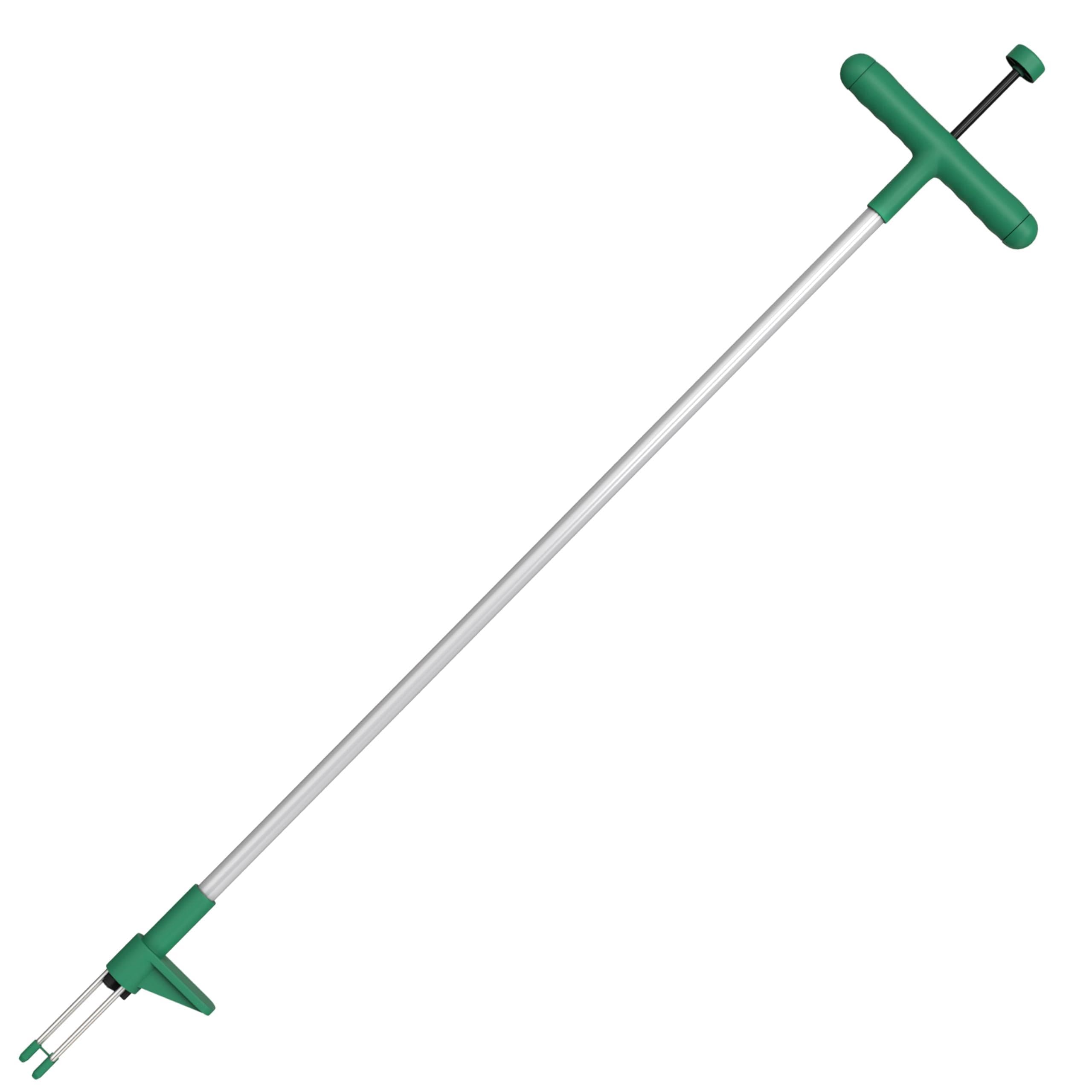 Weed Puller, Stand-Up Weeder Removal Tool, Long Handle Garden Weeding Tool with Foot Plate and 3 Claws, Manual Garden Lawn Tool Remover 100cm for Standup Weed Root Pulling Tool and Picker