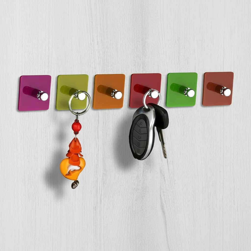 Zenovia Acrylic Key Holders - Adhesive Wall Hooks -23