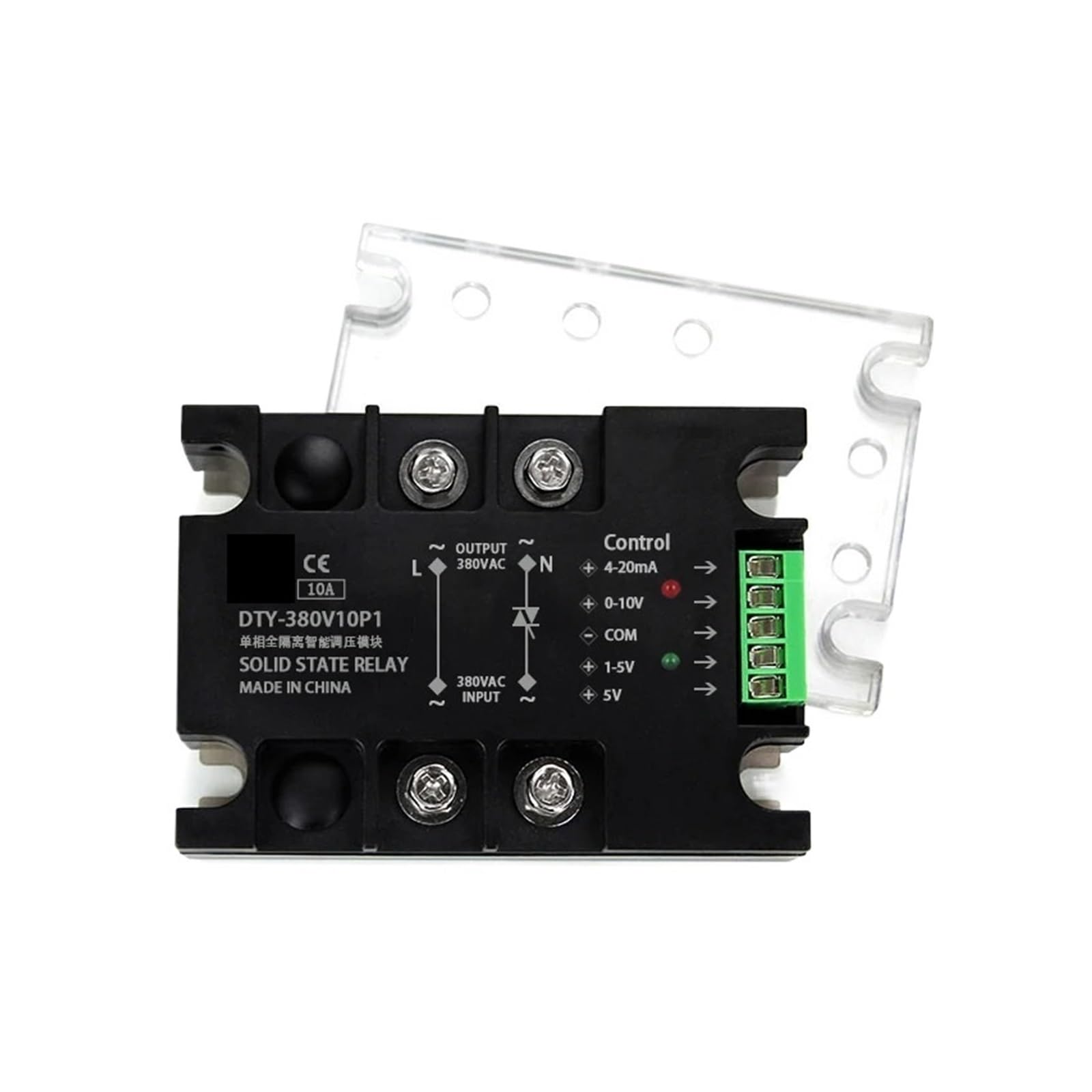 ZVQYSGIW 1pcs Voltage Regulator Relay 220V 380V Voltage Stabilizer Module Power Barrier Controller Enhanced Single Phase AC 10A-200A(120A)