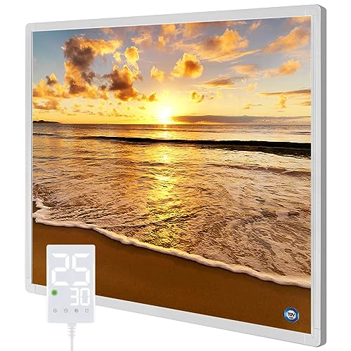 Hocosyme Calefactor Bajo Consumo 300W, Calentador Eléctrico de Bajo Consumo con Termostato Táctil...