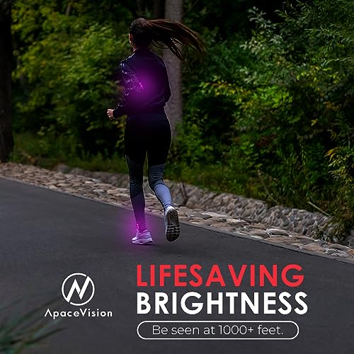 image for Apace Vision LED Safety Light (2 Pack) - Clip On Strobe/Running Lights
