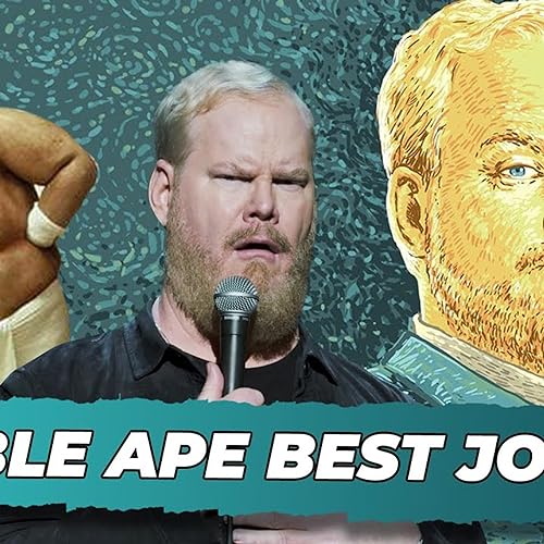 Page de couverture de funny podcast| funny narrator|Top 5 Funniest Jokes from -Noble Ape- Jim Gaffigan