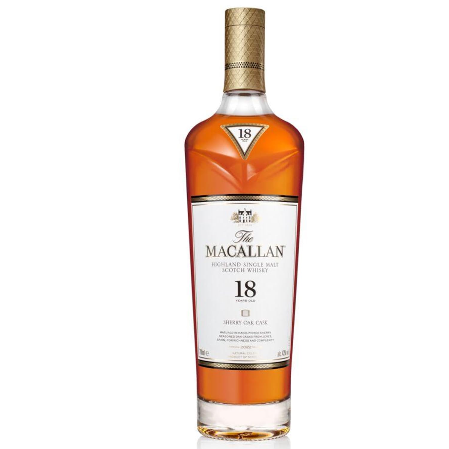 Macallan 18 Sherry Oak - Single Malt 2022 Release : Amazon.co.uk