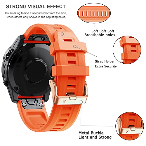 Pulsera de silicona de 20 mm compatible con Garmin Fenix Mk2S de alta gama 5