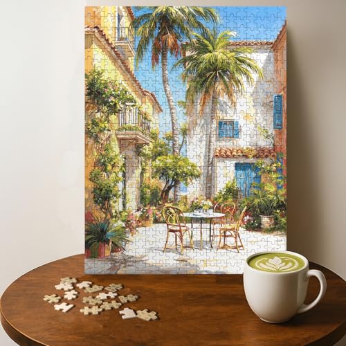 Casse-tête Palm Tree Scenery 500 pcs, puzzle bois adulte