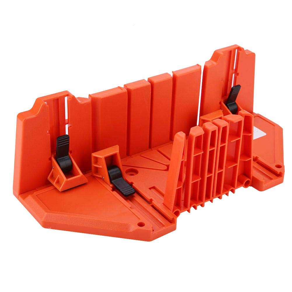 Dioche Caja para Tronzadora, Caja de Juntas para Madera 0 ° 22.5 ° 45 ° 90 ° 4 Tipos de Ranuras para Poda de Ángulo Corte de Madera Sierra de Mano para Corte Oblicuo