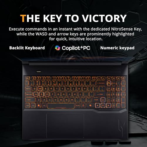 Image of acer Nitro V 16 16 inch WUXGA 180Hz Gaming Laptop, Intel Core 7 240H, 16GB DDR5, 2TB Storage(1TB SSD+1TB Docking Station), GeForce RTX 5060, Backlit Keyboard, Copilot+PC, Nitro Mouse, Win 11, Black