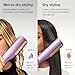 Shark SilkiPro™ Straight | Wet-to-Dry Hair Straightener + Rapid Blow Dryer | 3 Interchangeable Combs | Ultra-Fast Drying | No Heat Damage | for All Hair Types | Rose Petal | HT400PK