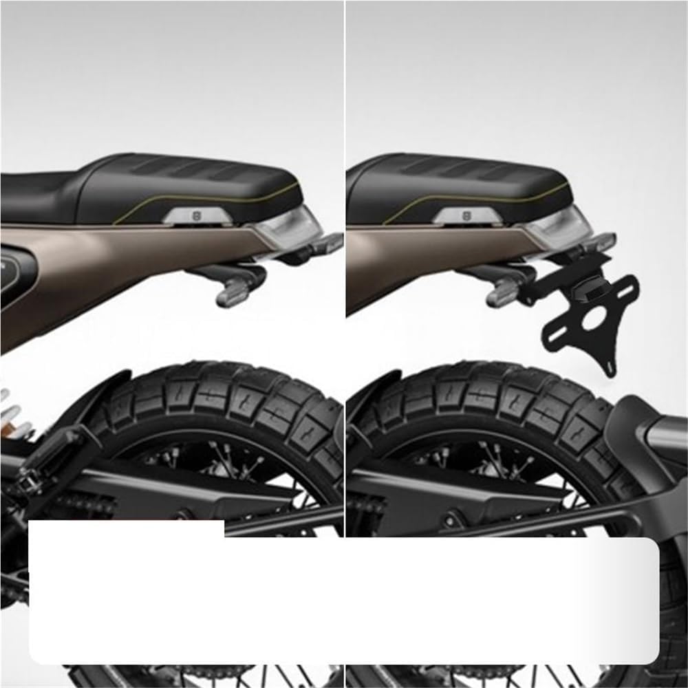 Suitable for H&usqvarna Svartpilen VITPILEN 401 250 200 125 Modified Short Tail License Plate Frame Accessories Motorcycle(2)