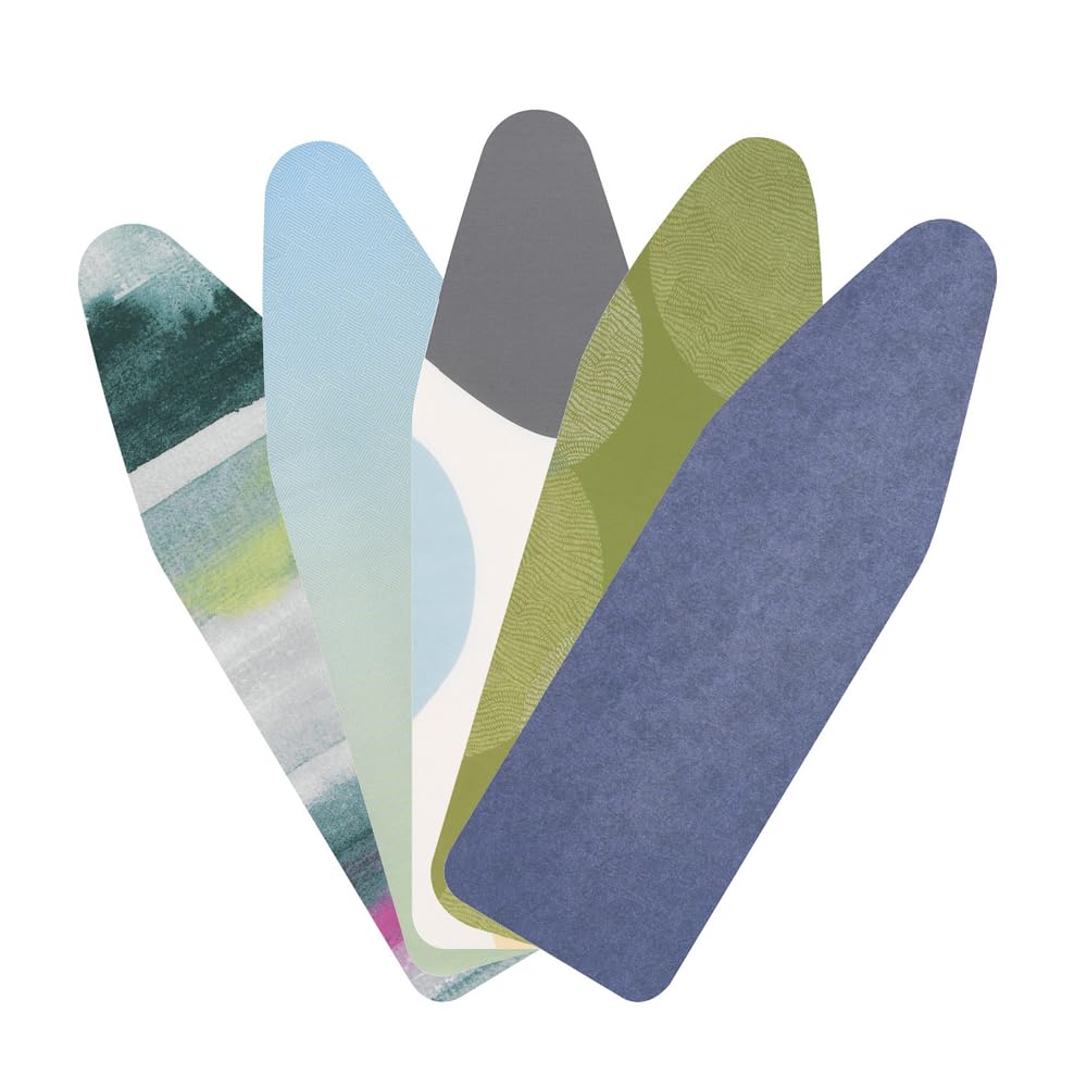 Brabantia Colourful Mixed 8Mm Thick Underlay Ironing Board Cover (B Board/ Random Selection) Heat-Resistant, Non-Slip, Cord Fastener
