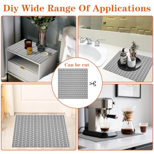 Afcabakila 2 PCS Washer and Dryer Covers for the Top, 27x27 Inch Non-Slip Top Protector Mat, Quick Drying Silicone Rubber Mat for Laundry Room Appliances
