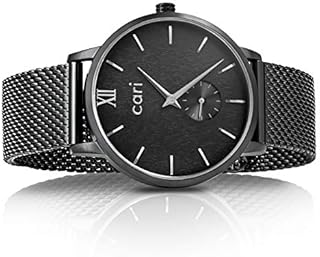 Cari Mesh Milanaise Holzuhr für Herren mit Saphirglas (42mm) - Armbanduhr Tokio-171