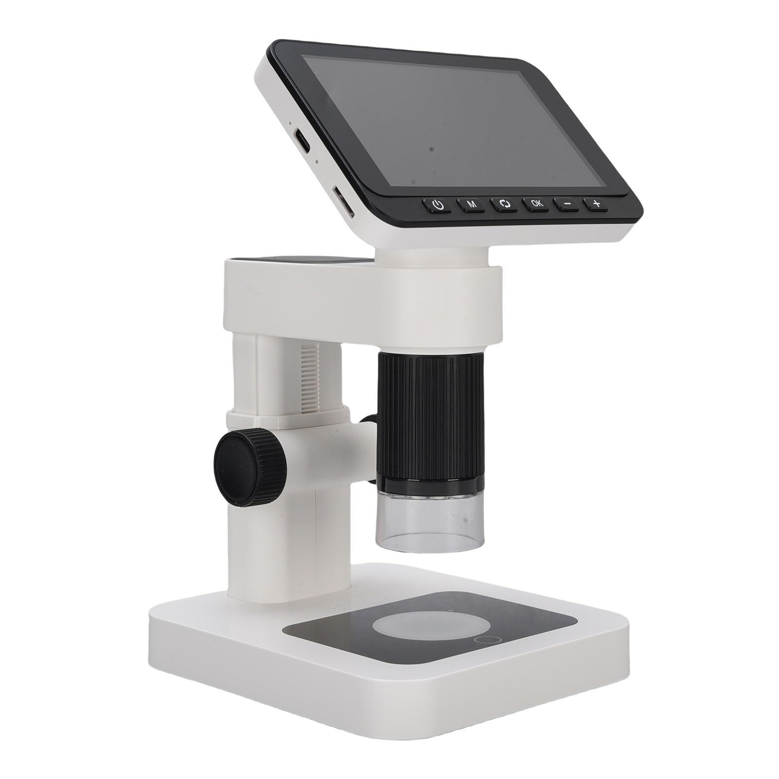 Pongnas Microscopio Elettronico con Schermo 4.5 Pollici 1080P, 5-32X