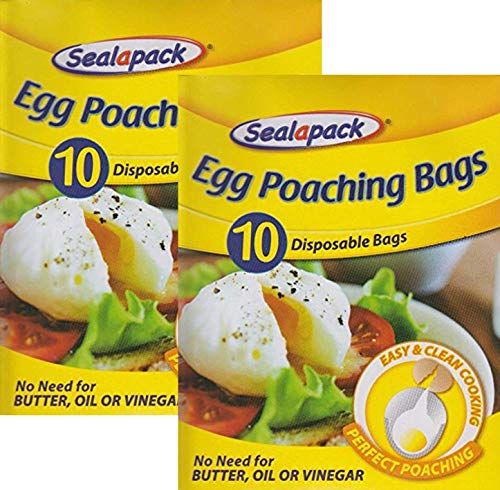 3X Pack of 10 Disposable Egg Poaching Bags Perfect Poachies Easy Clean