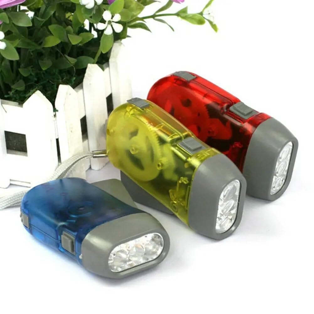 Torcia Dinamo A Manovella – LED, Senza Batterie – Per Esterno E Casa - Foto 2