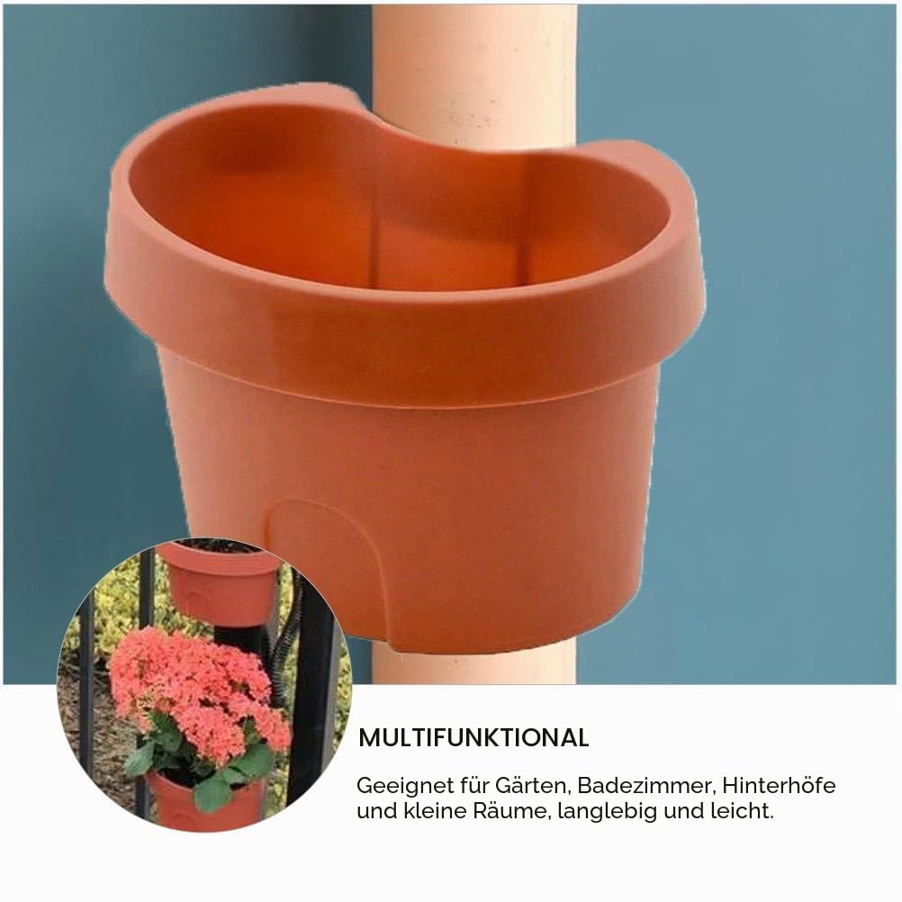 VANZACK Wandblumentopf Aus Kunststoff – HäNgender Blumenhalter 19X14Cm FüR Innen Und AußEn Praktischer Pflanztopf Zur Dekoration Und Aufbewahrung
