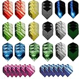 HCRXVV Dart Flights 11 Sets Dart Flights 66 Stück, Dart zubehör Flights,schwarz dartpfeile Flights,blau Darts Flights,Grun Flights Darts,Rot Flyer Dart,lila Dartflys für Soft Steel dartpfeile