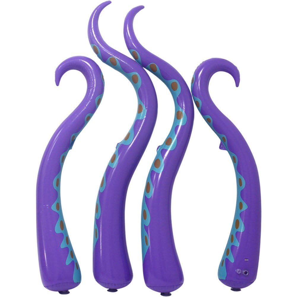 Tentacules gonflables de pieuvre Halloween réutilisables pour décoration de chambre