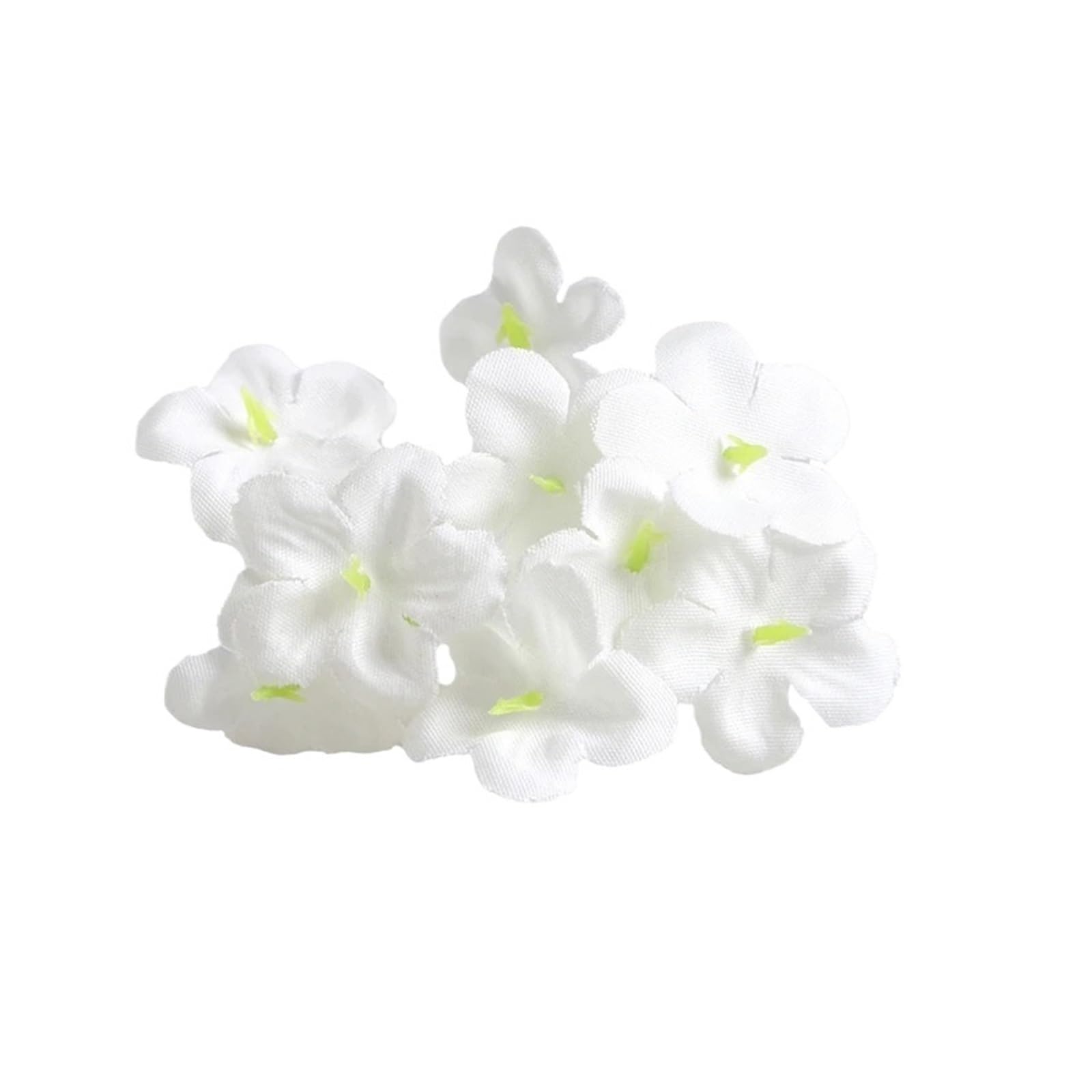 HamPaesk 10/20Pcs Artificial Flowers 4cm Fake Flower Heads For Home Wedding Decor Decoration DIY Wreath Gifts Accessories(White,10Pcs)