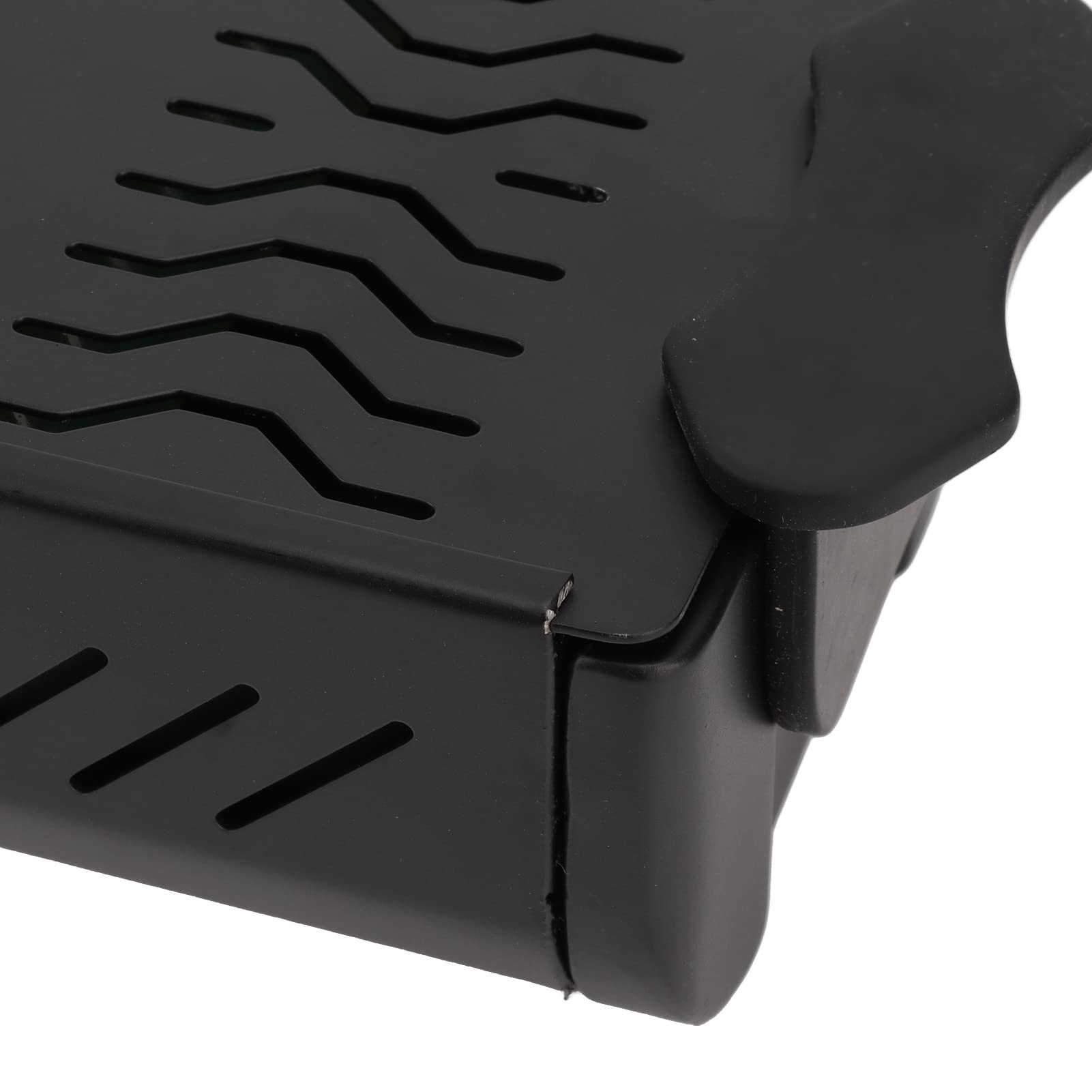 Haofy Szuflada Knock Box Stal Nierdzewna z Antypoślizgowymi Nóżkami Odłączany Pojemnik na zmieloną kawę do Kuchni Domowej, Użytku Biurowego, Kawiarni (BLACK)
