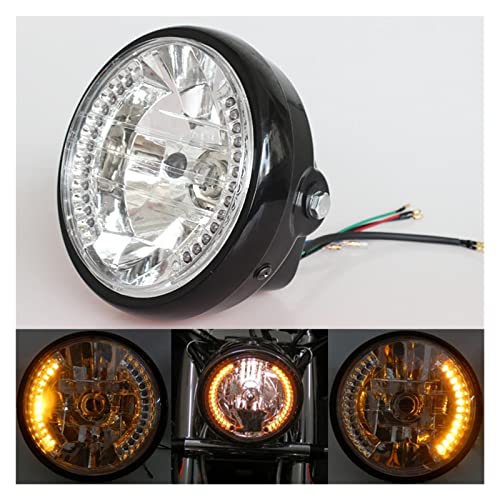 Moto antibrouillard lumière phare rond 7 pour café racer et bobber custom