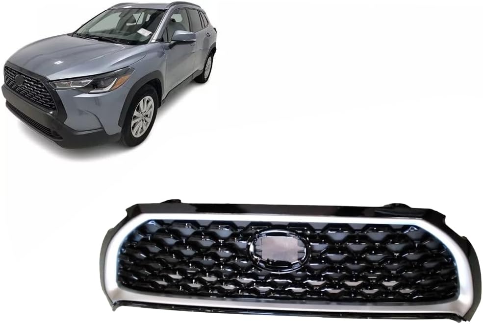 For 2022-2023 Toyota Corolla Cross Front Grille Assembly Silver Grey