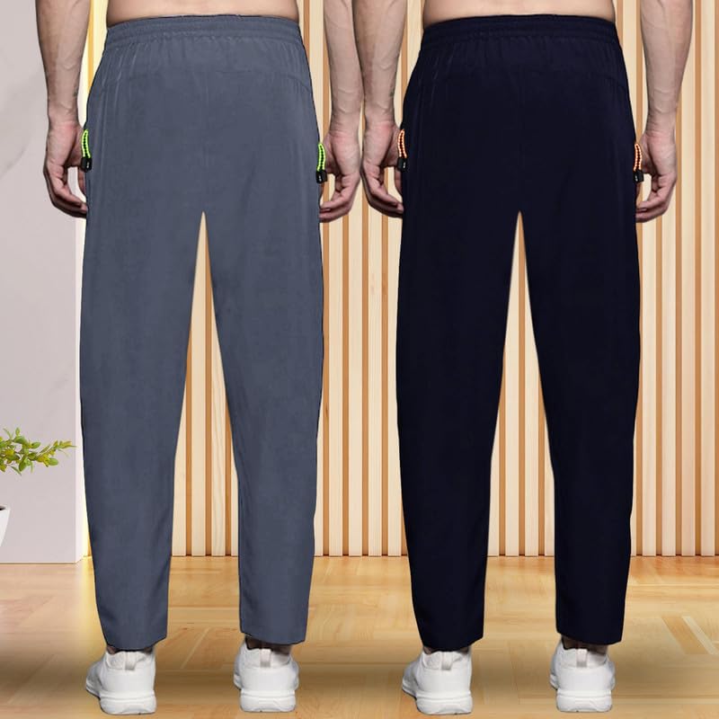Image of Pinkmint Combo Track Pant for Men Soild with Pocket Active Wear ll Gym Wear (Pack of 2)