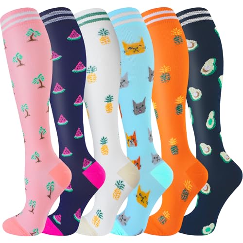 Image of bropite Compression Socks for Women &Men Circulation-Support Knee High Socks 20-30 mmhg-Best for Running,Medical,Nurse,Travel