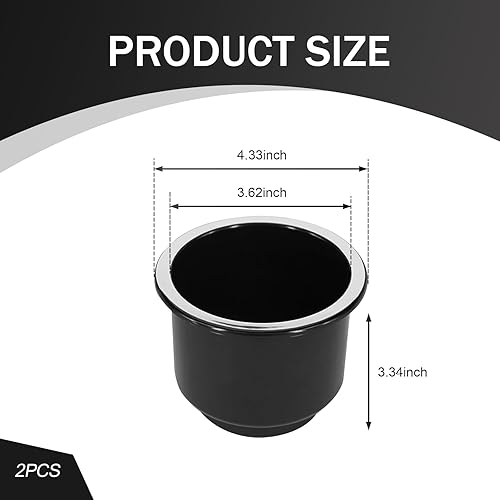 Miniatura 2 de 2 piezas de soporte para tazas de automóvil, inserto impermeable para portavasos de bebida, inserto de soporte de taza de sofá de gran capacidad,