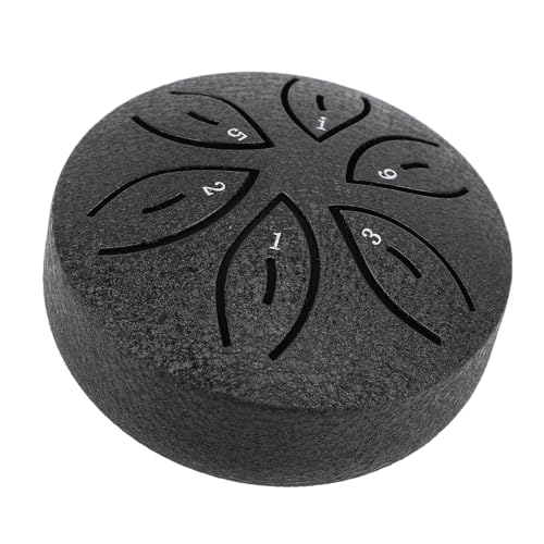 Miniatura Steel Tongue Drum 3 Pulgadas 6 Notas Negro miniatura 6