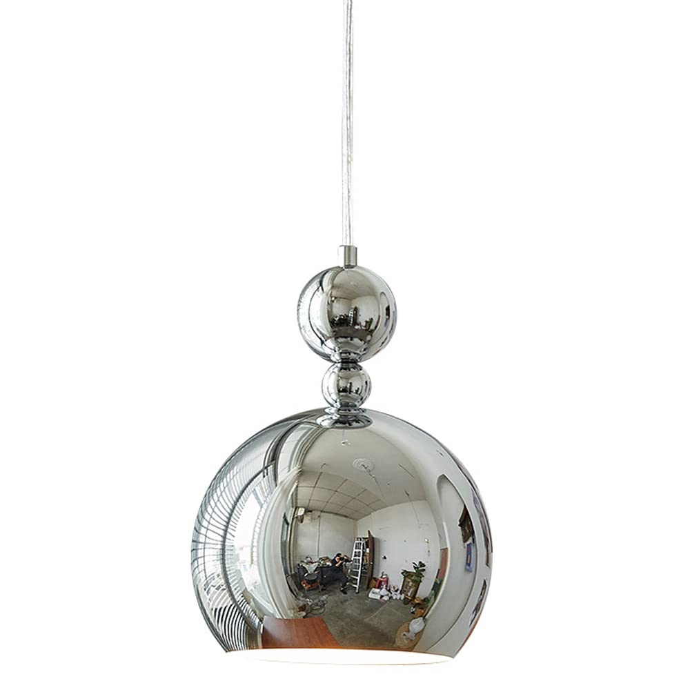 Lámpara de techo nórdica en metal cromado elegante para proyectos de diseño interior