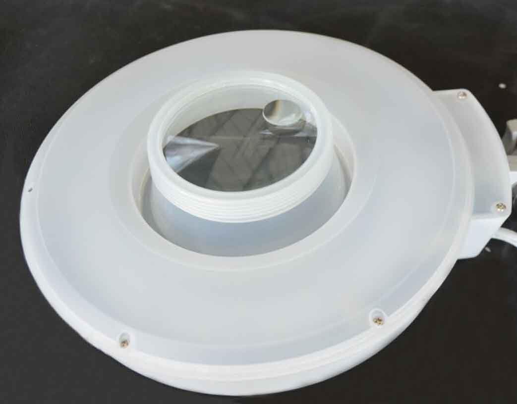 20X Magnifier LED Benchtop Cross Holder Magnifying White Glass Lens Lamp Light