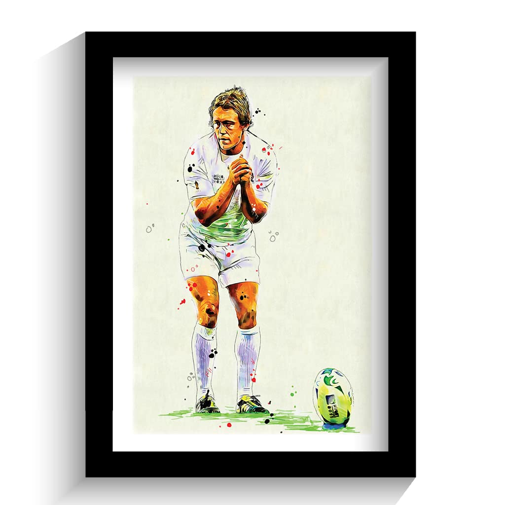 The Football Print Room - England Rugby Union Jonny Wilkinson Framed Art Print