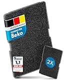 Premium Trocknerfilter 2er Set kompatibel für Beko Grundig Blomberg Smeg - Ersatz für 2964840100 2964840200 - Filter für Wärmepumpentrockner - Passgenauer Schwammfilter Filtermatte 245 x 155 x 10 mm