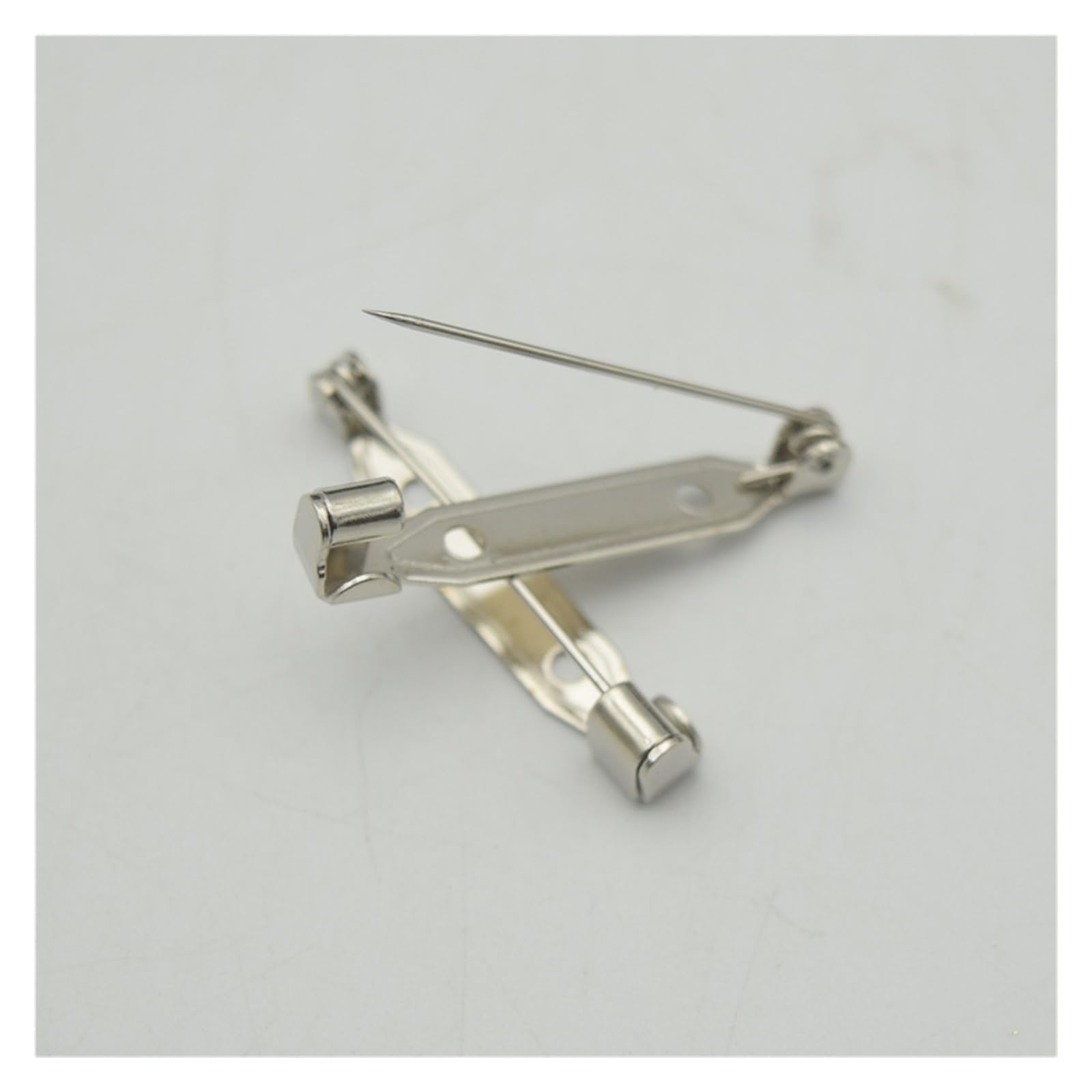 magnetyczne zapięcia do broszek, agrafki, Broszka z podstawą, uchwyt na identyfikator, 10 sztuk, różne rozmiary, złoto, stal nierdzewna, żelazo(Iron,15mm)