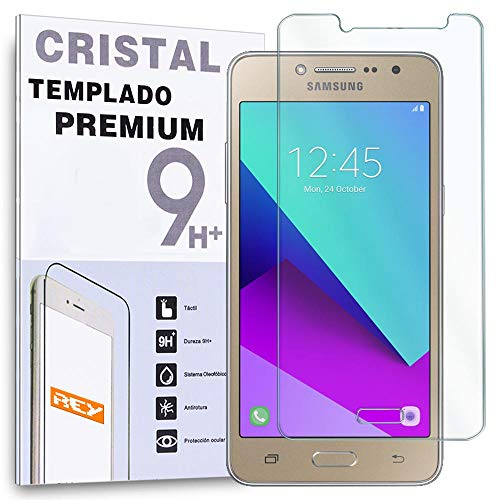REY Protector de Pantalla para Samsung Galaxy Grand Prime G530, G30H, G531f, Grand Prime 2016, Cristal Vidrio Templado Premium