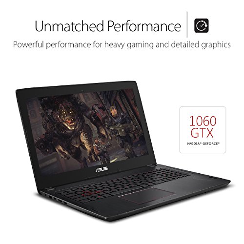 Image of Asus Fx502Vm 15.6 inch Gaming Laptop Nvidia 1060 3Gb, Intel Core I5-6300Hq 16Gb Ddr4 1Tb Hdd