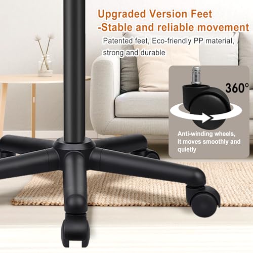 Image of Salon Senor Salon Tray on Wheels,Height Adjustable Salon Color Tray Rolling Instrument Tray for Hair Stylist