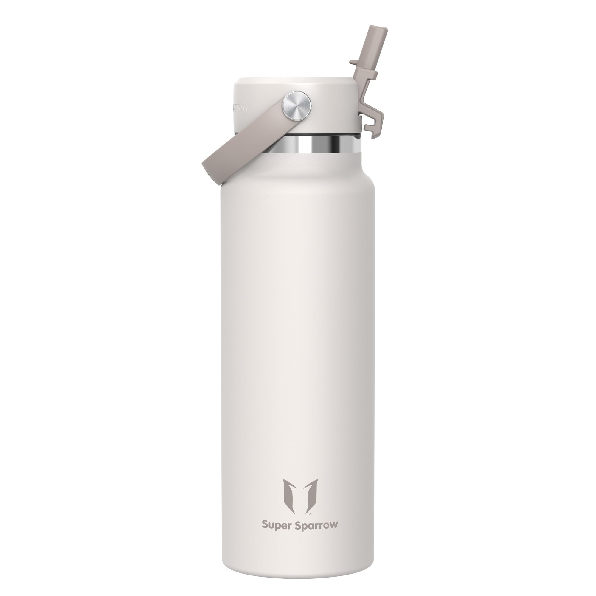 Sparrow Insulated Water Bottle - 1.2L - Wide Mouth Metal Bottles - SwivelSip Flask with Straw Lid - BPA-Free, Leakproof, Ergonomic - Ideal for Work, Gym, Travel, Sports